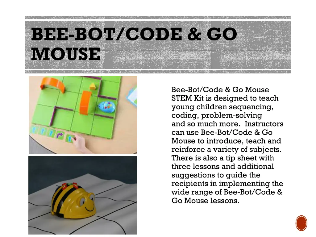 bee bot code go mouse