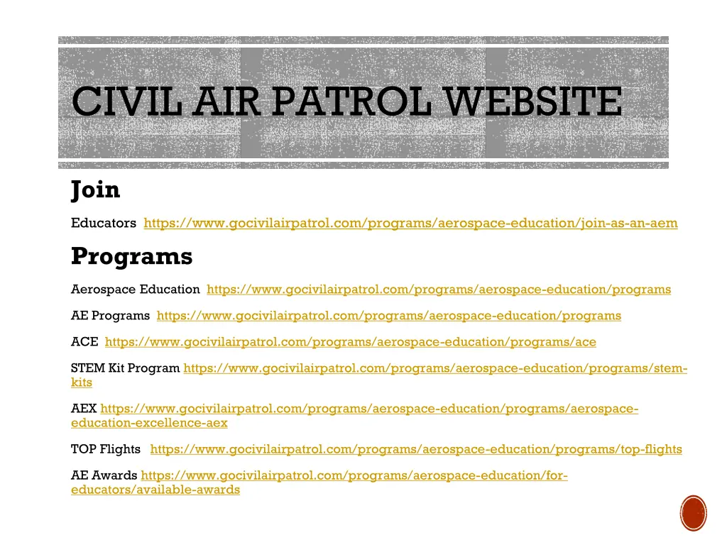 civil air patrol website