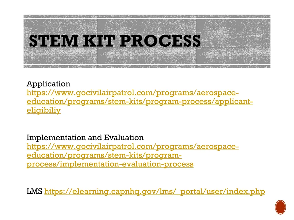 stem kit process