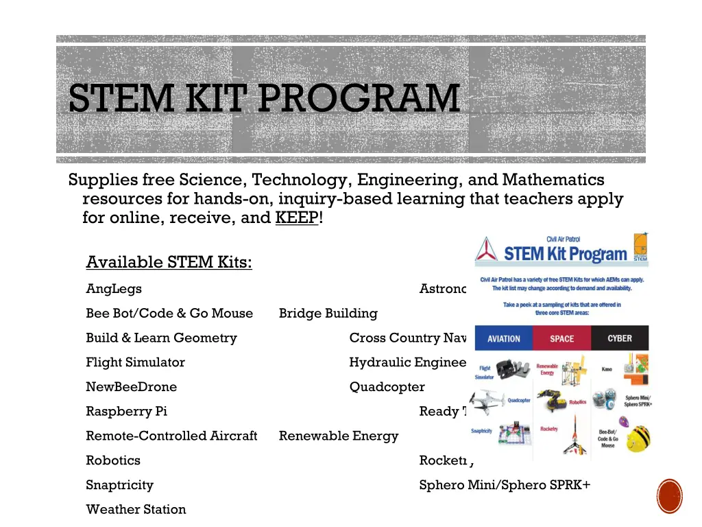 stem kit program