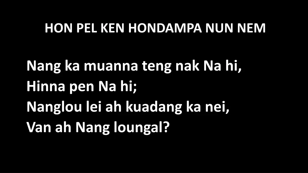 hon pel ken hondampa nun nem 6