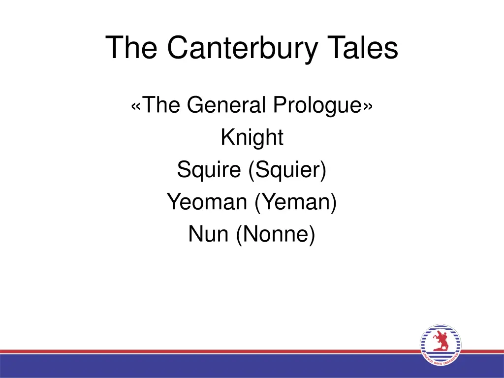 the canterbury tales