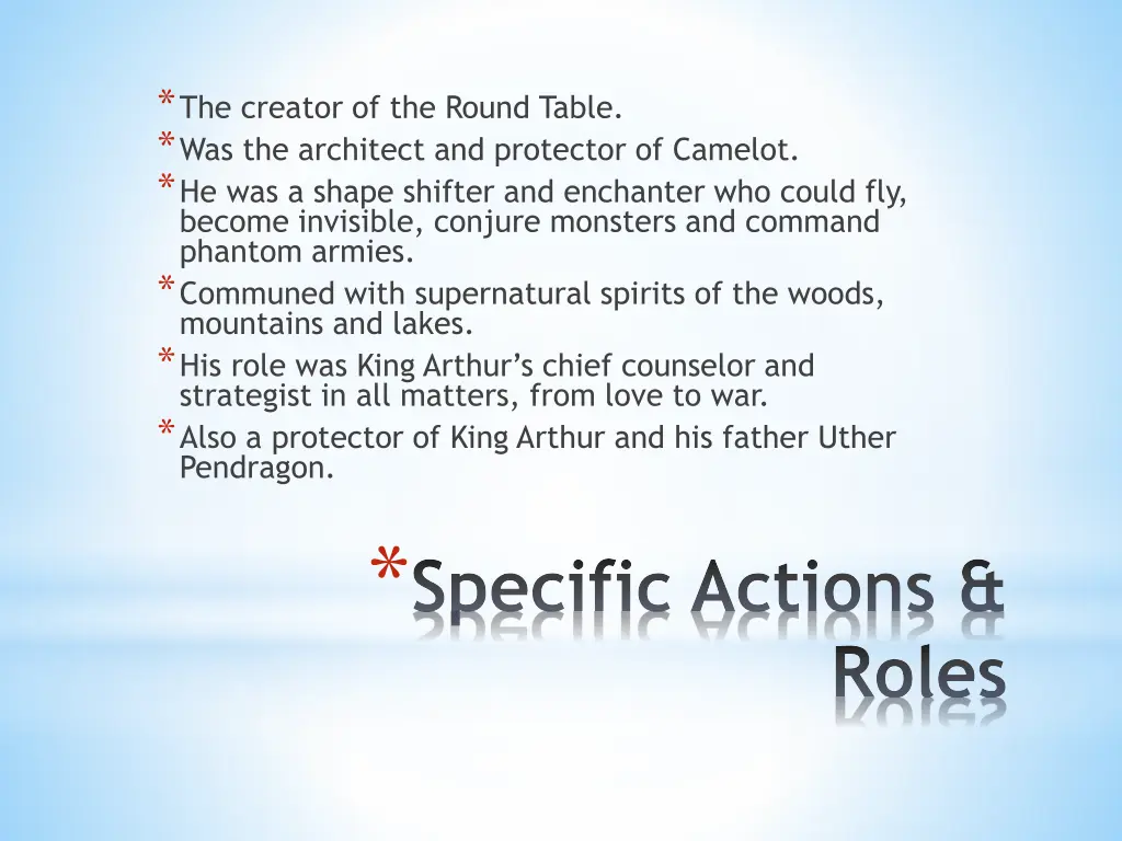 the creator of the round table was the architect