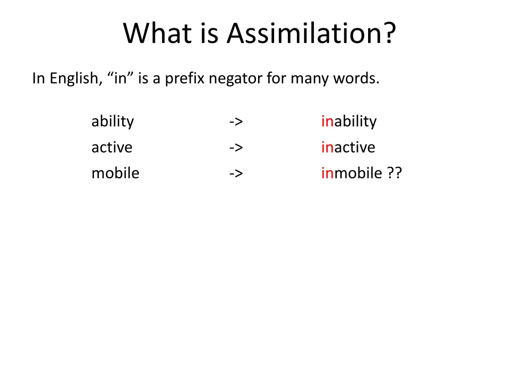 what is assimilation 2