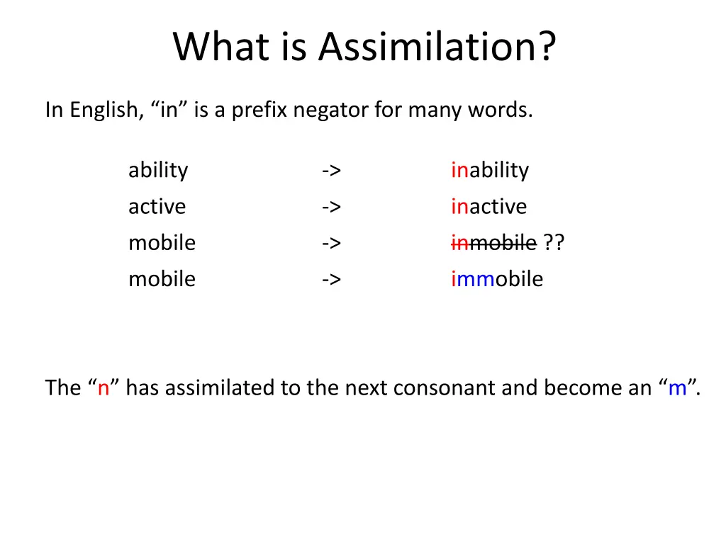 what is assimilation 3