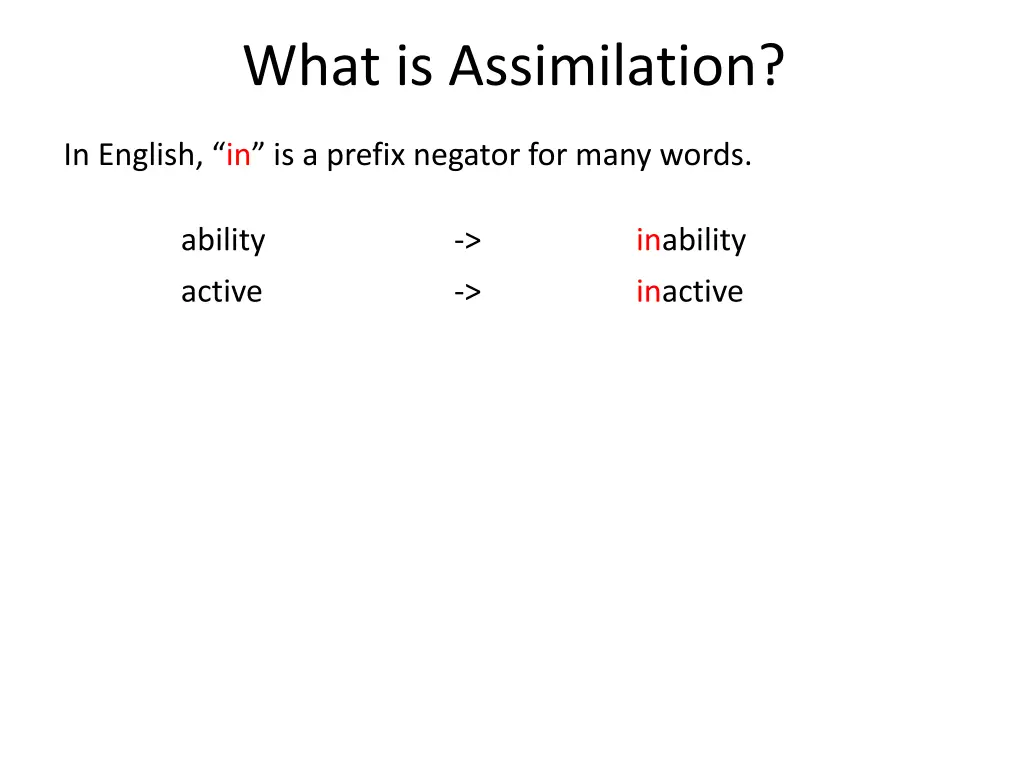 what is assimilation