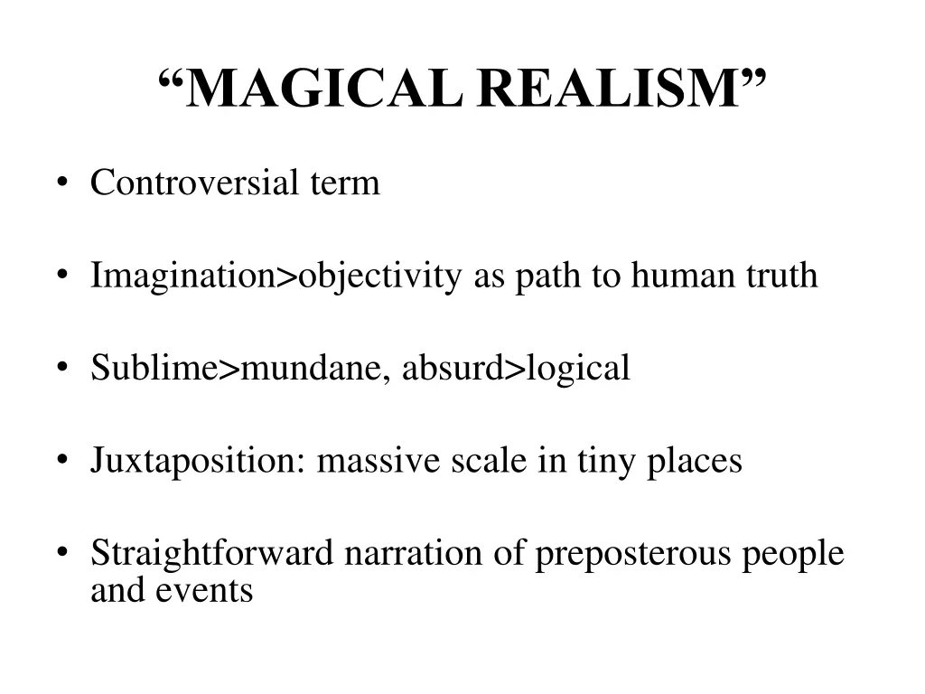 magical realism