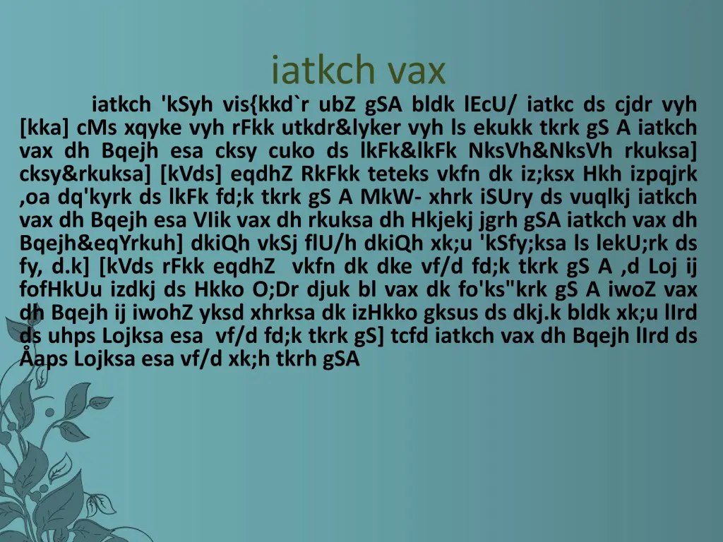 iatkch vax