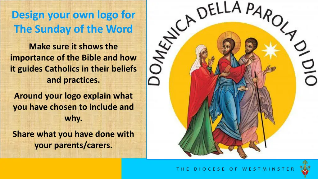 design your own logo for the sunday of the word