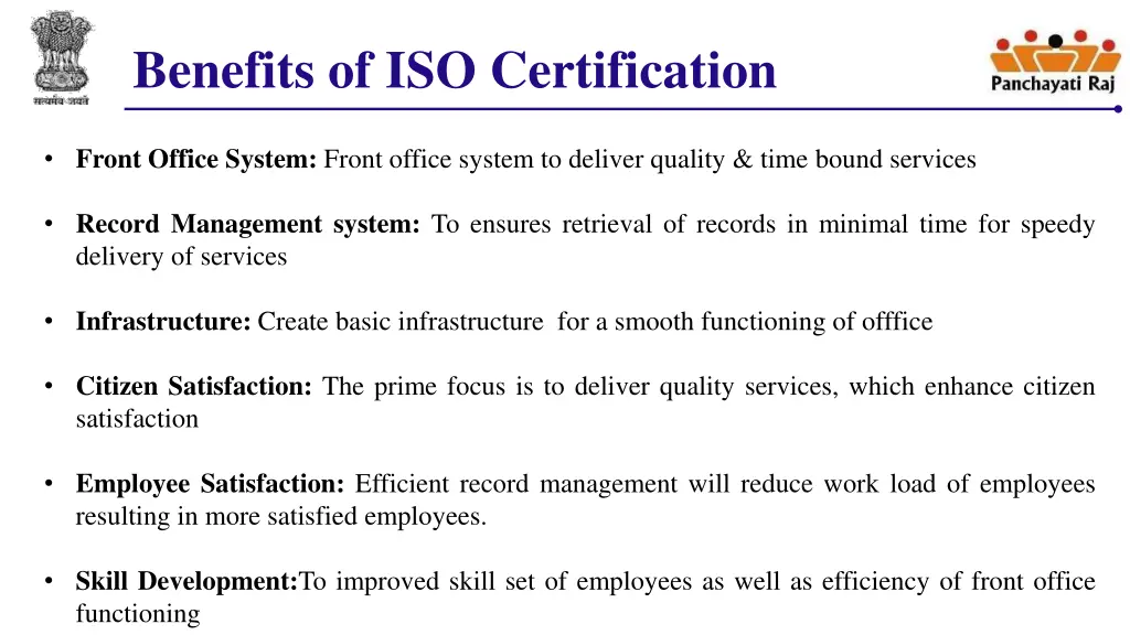 benefits of iso certification