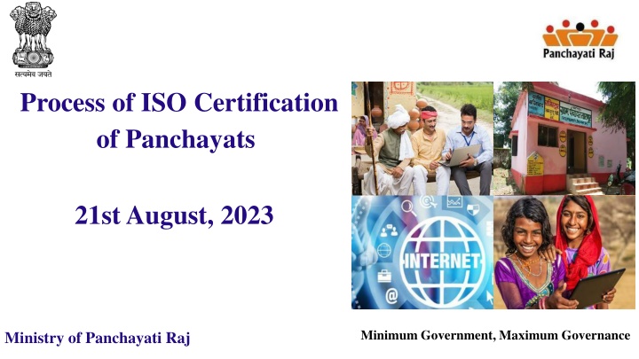 process of iso certification of panchayats