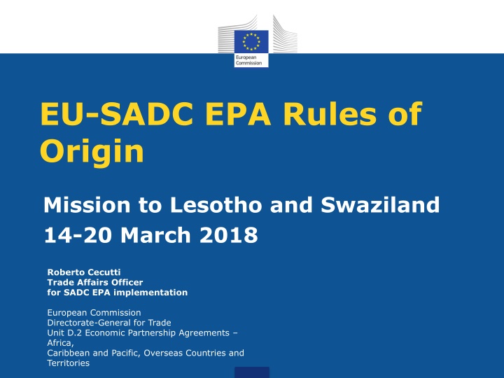 eu sadc epa rules of origin