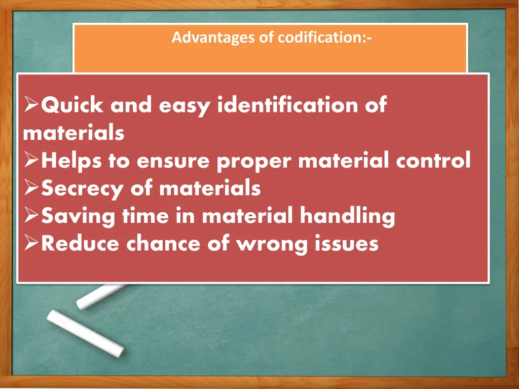 advantages of codification