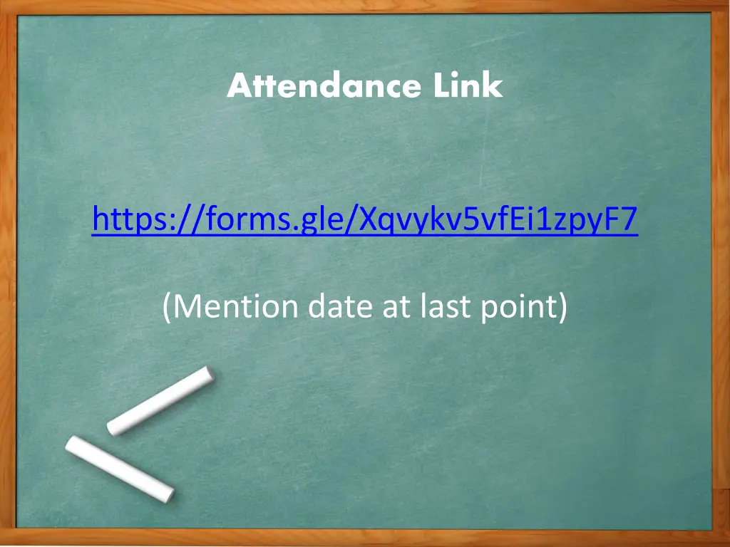 attendance link