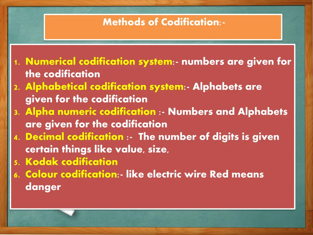 methods of codification 1