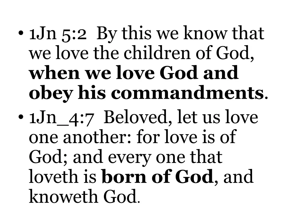 1jn 5 2 by this we know that we love the children