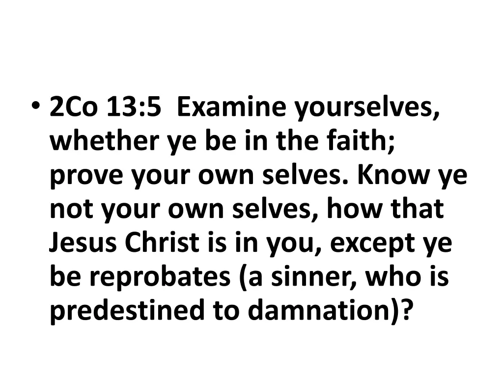 2co 13 5 examine yourselves whether