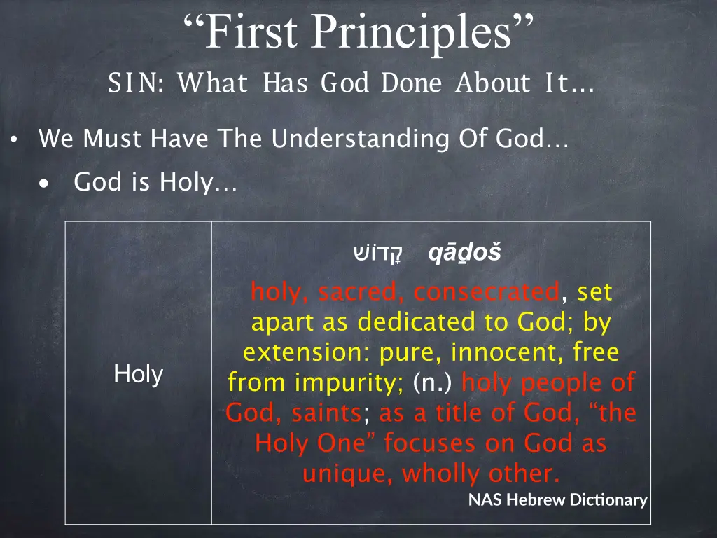 first principles sin what has god done about it 5