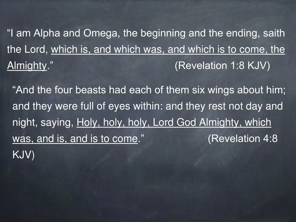 i am alpha and omega the beginning and the ending