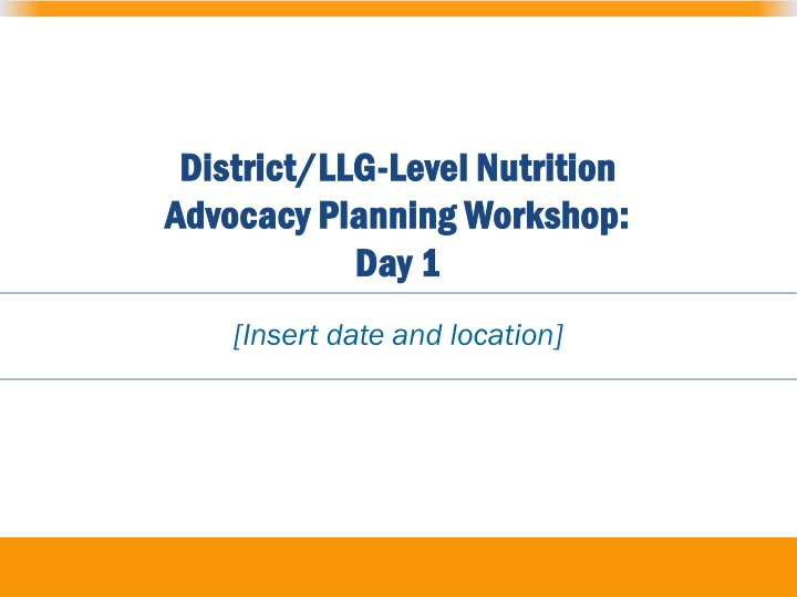 district llg district llg level nutrition level