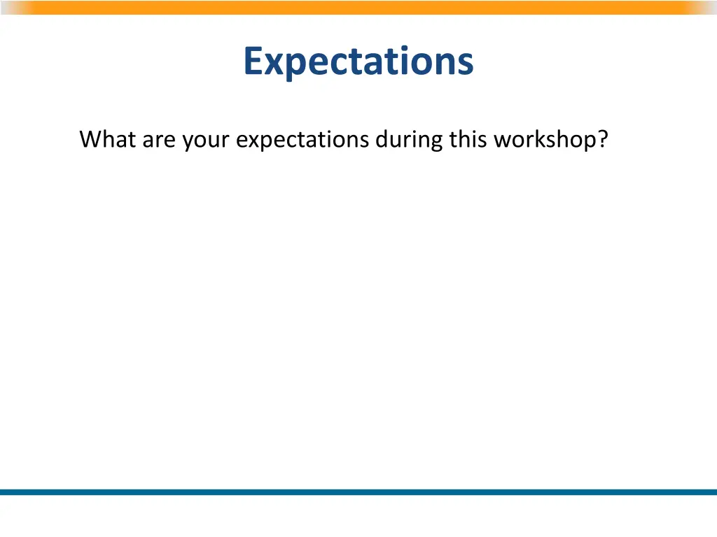 expectations