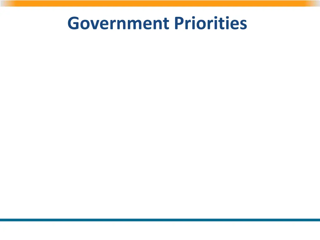 government priorities