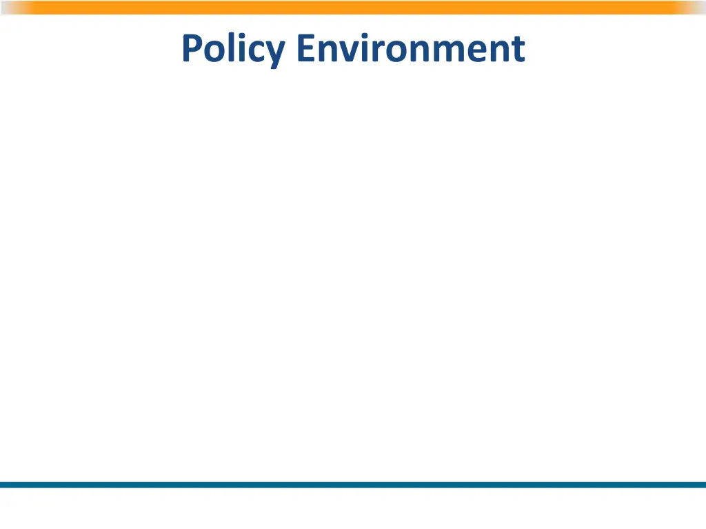 policy environment