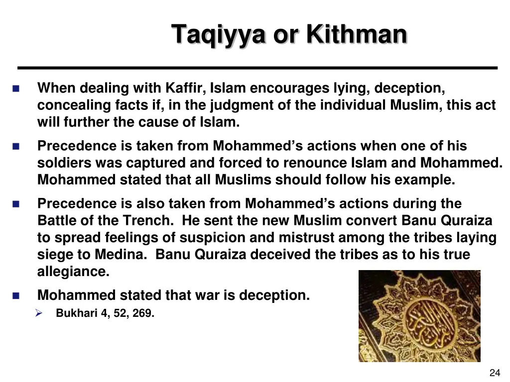 taqiyya or kithman