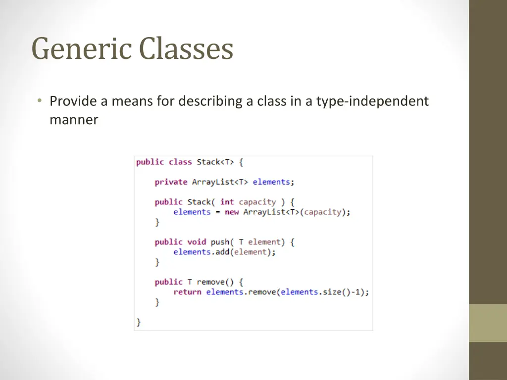 generic classes