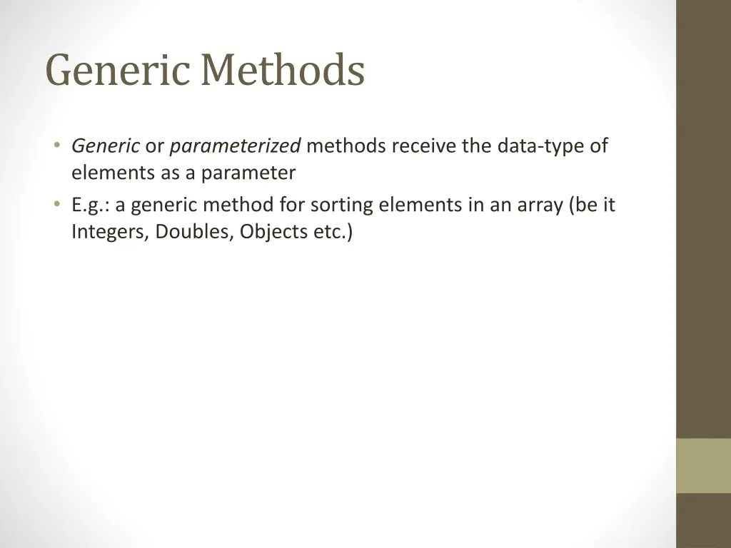 generic methods