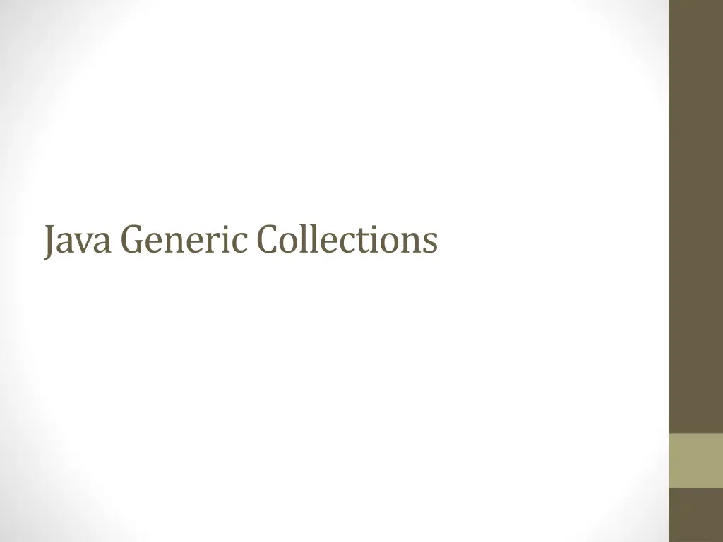 java generic collections