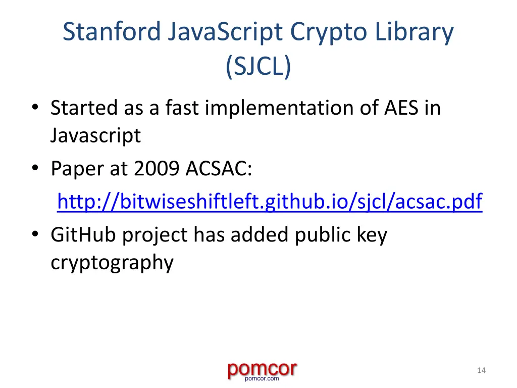 stanford javascript crypto library sjcl