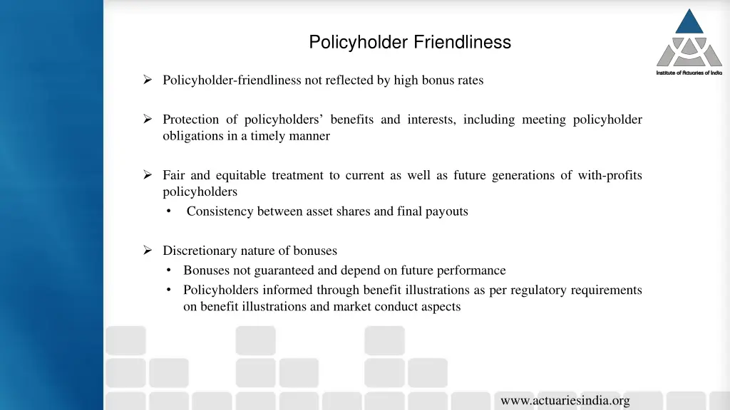 policyholder friendliness