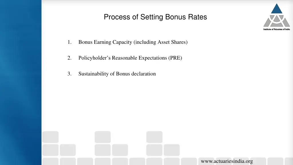 process of setting bonus rates