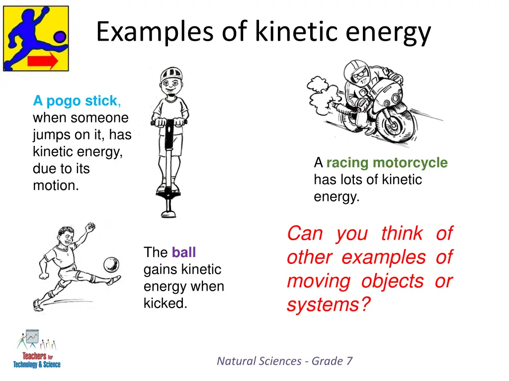 examples of kinetic energy