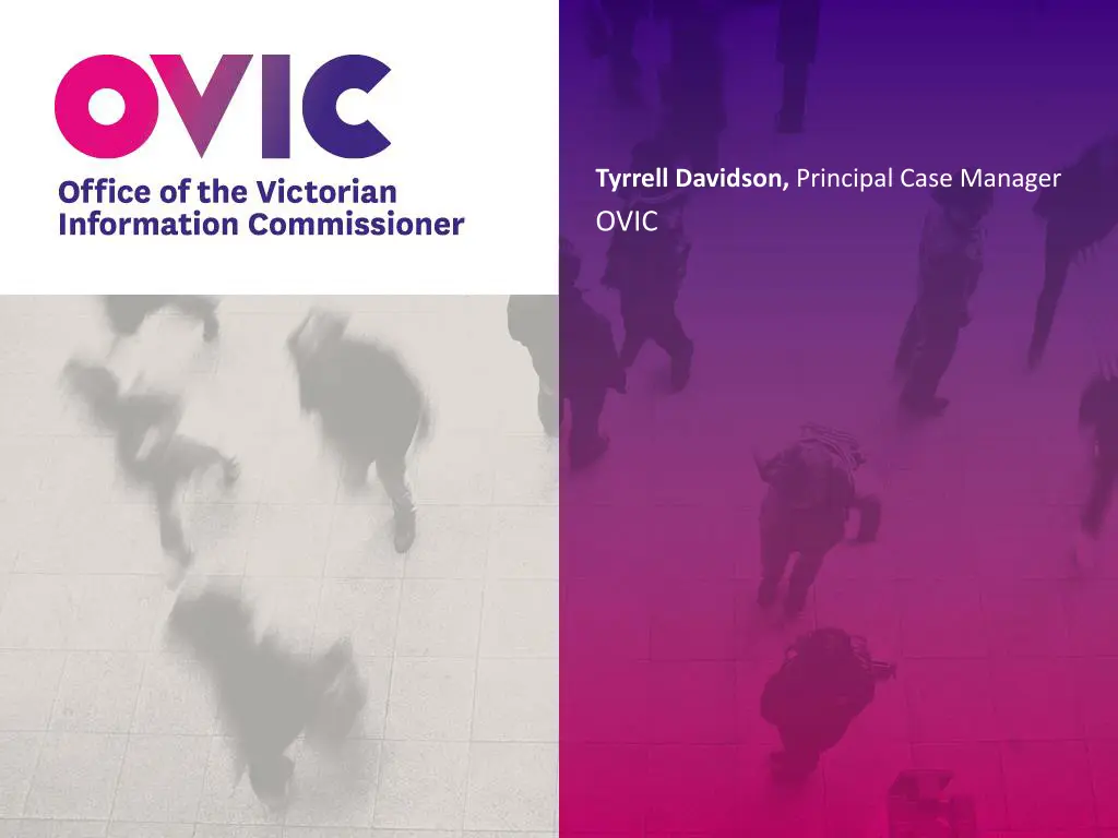 tyrrell davidson principal case manager ovic