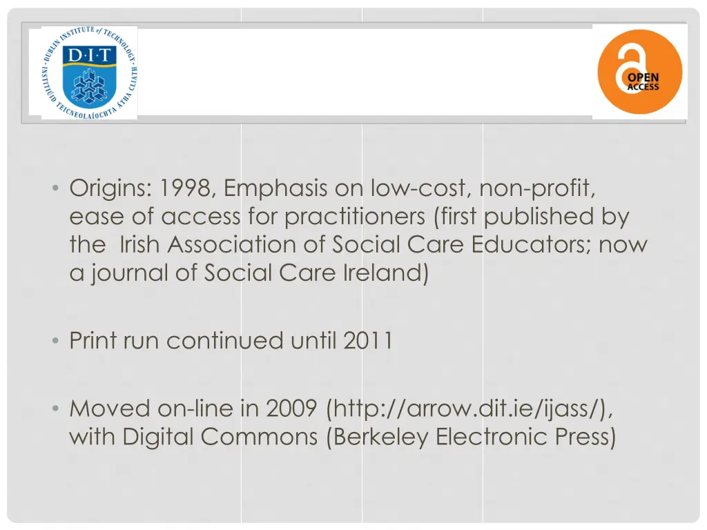 origins 1998 emphasis on low cost non profit ease