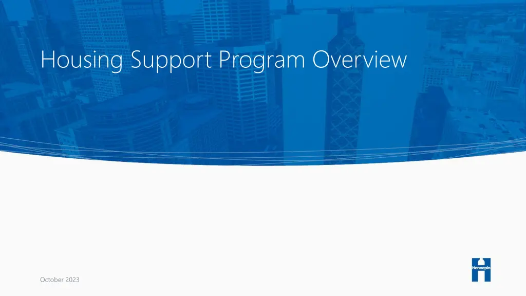 housing support program overview