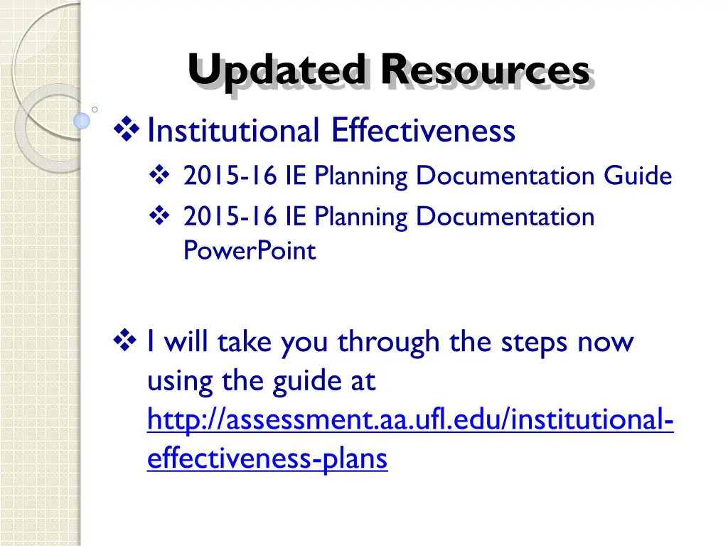 updated resources institutional effectiveness