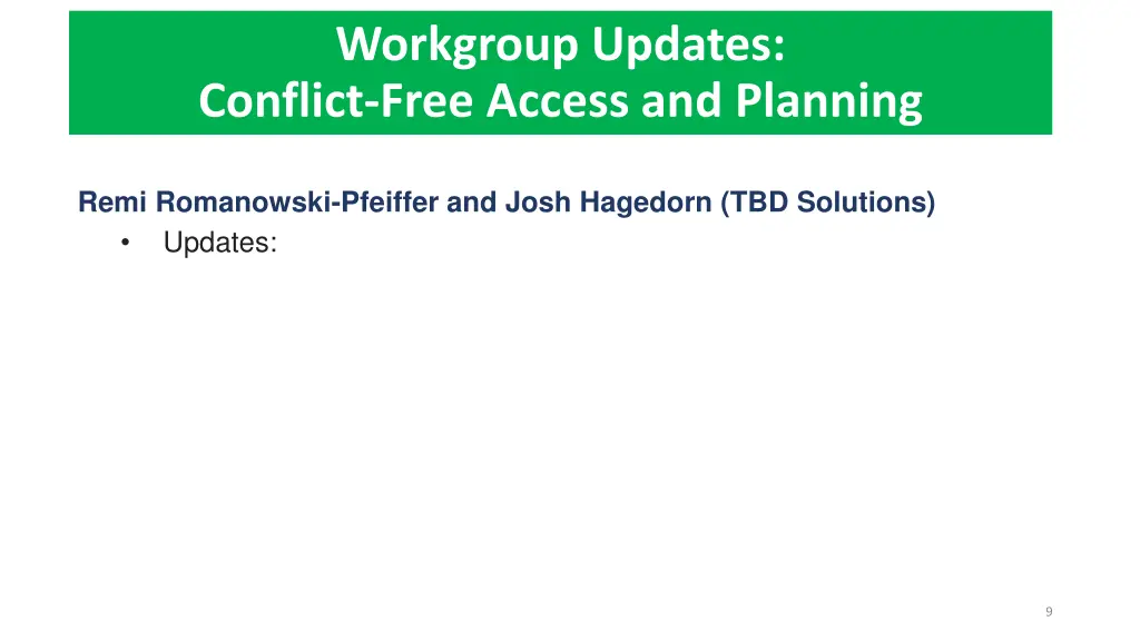 workgroup updates conflict free access