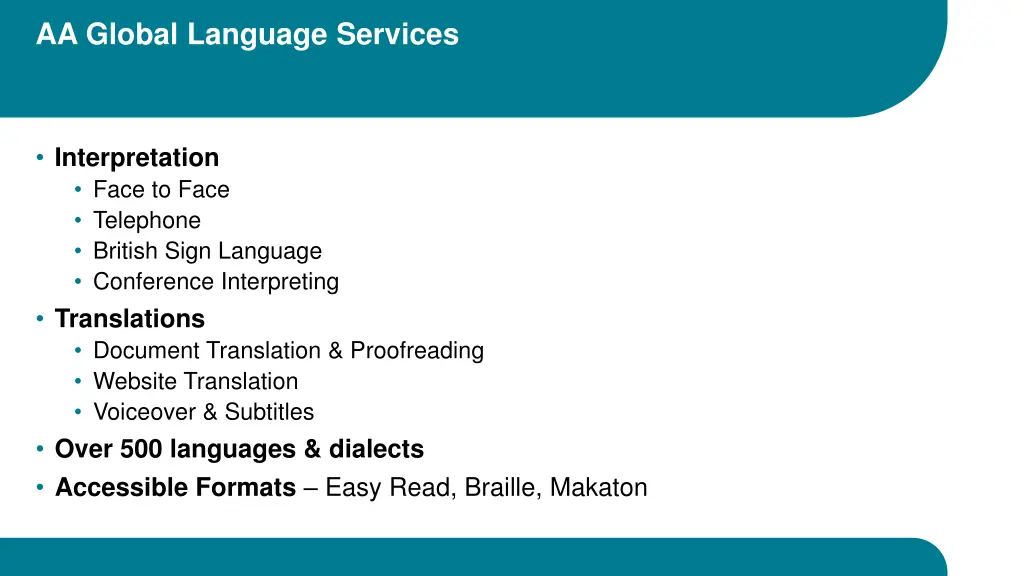 aa global language services