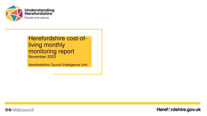 herefordshire cost of living monthly monitoring