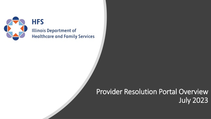 provider resolution portal overview provider