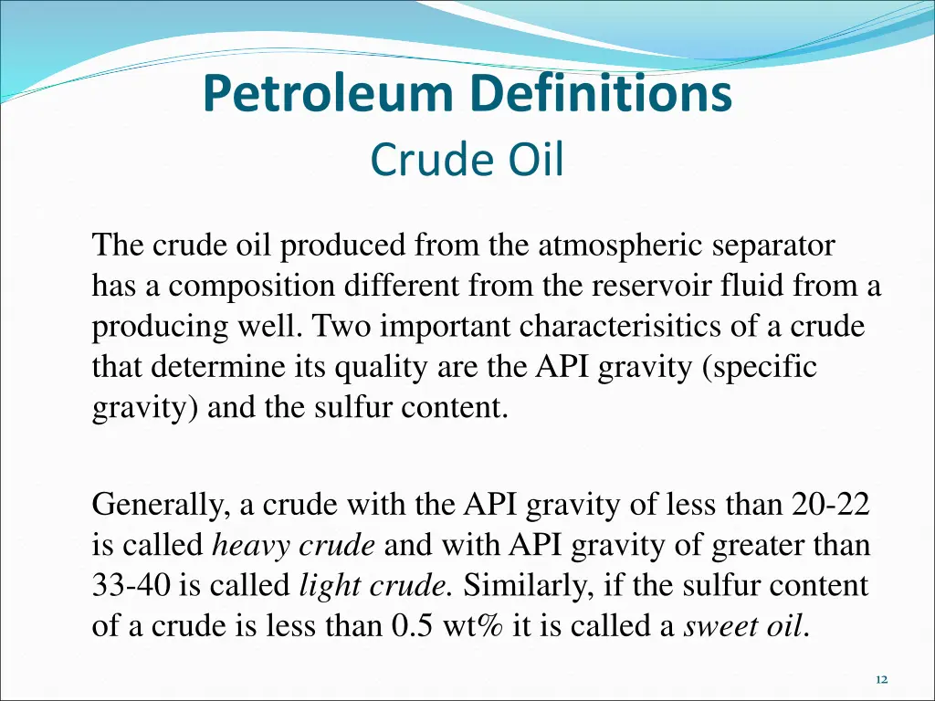 petroleum definitions crude oil 1