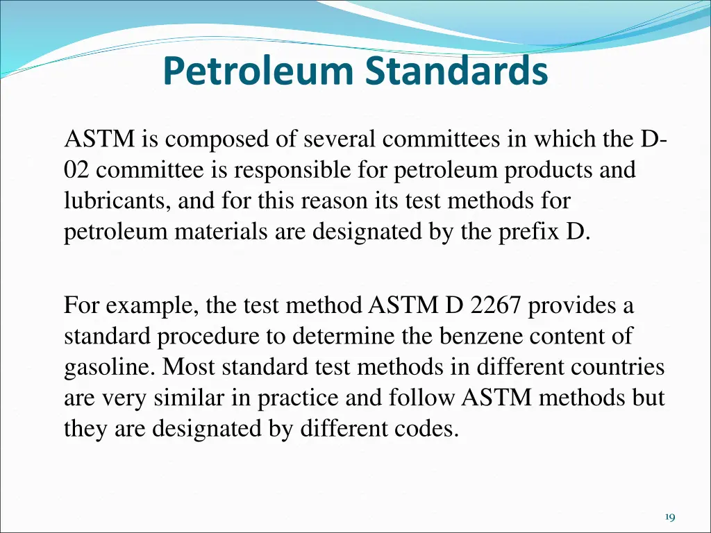 petroleum standards 1