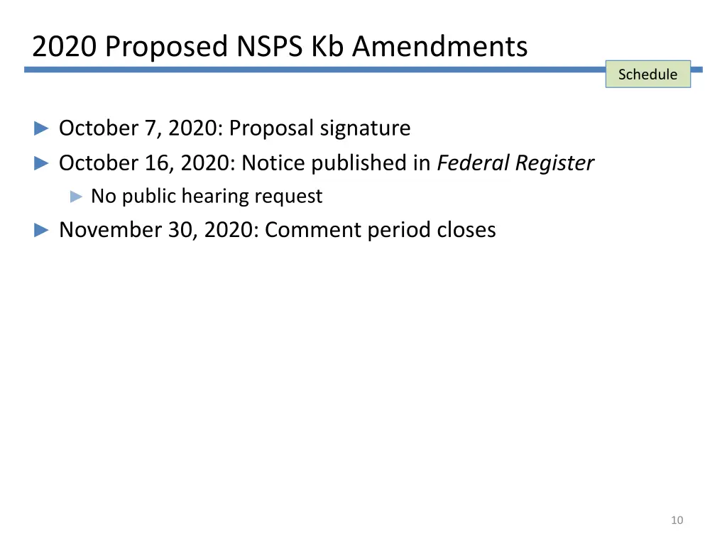 2020 proposed nsps kb amendments