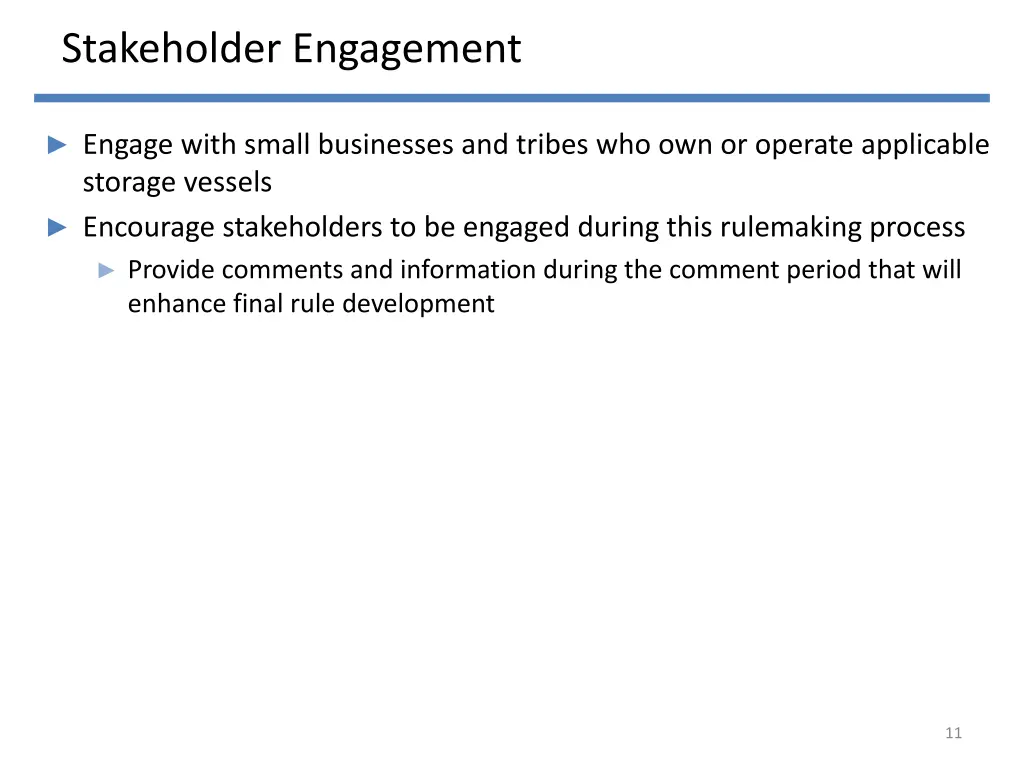 stakeholder engagement