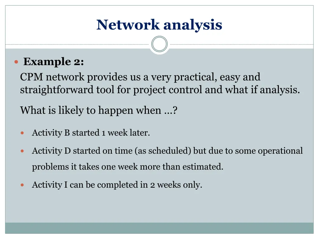 network analysis 6