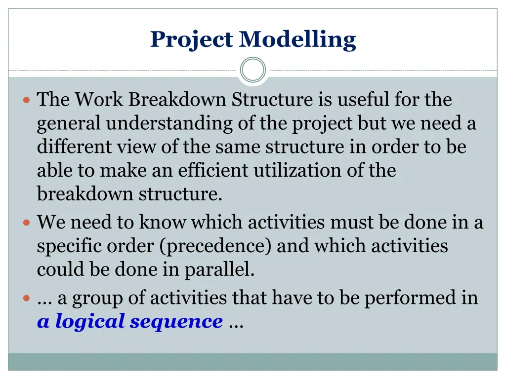 project modelling 5