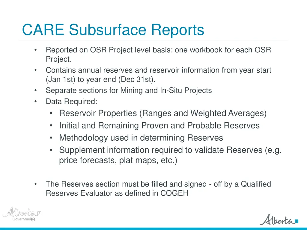 care subsurface reports